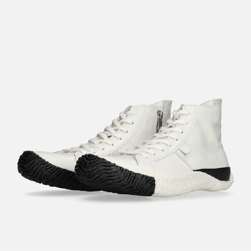 【SPINGLE】Shiro/Kuro系列_中筒手工休閒鞋_SP-1418-White/Black-MEN