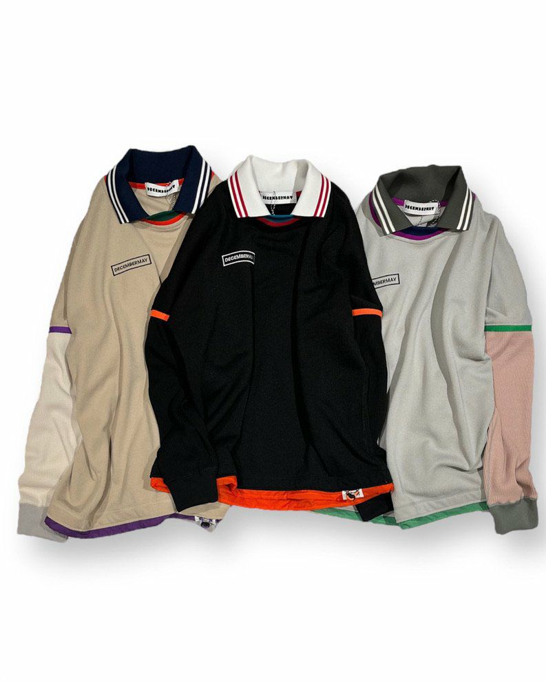 【DECEMBERMAY】Double collar Unisex sweat / UNISEX 4-305-1205