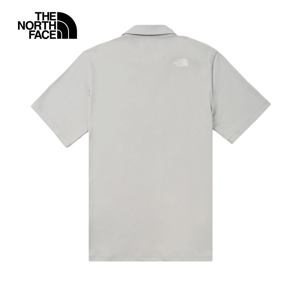 【限量爆品】The North Face北面男女款灰色純棉舒適透氣短袖POLO衫｜8EY7A0M_2