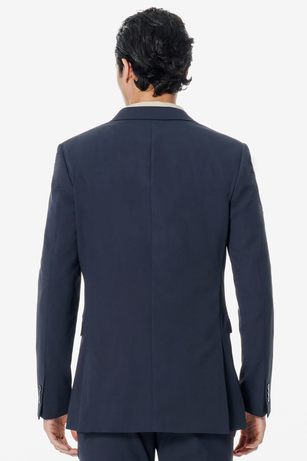 SST&C Midnight Blue Textured Suit | 00012502001_5