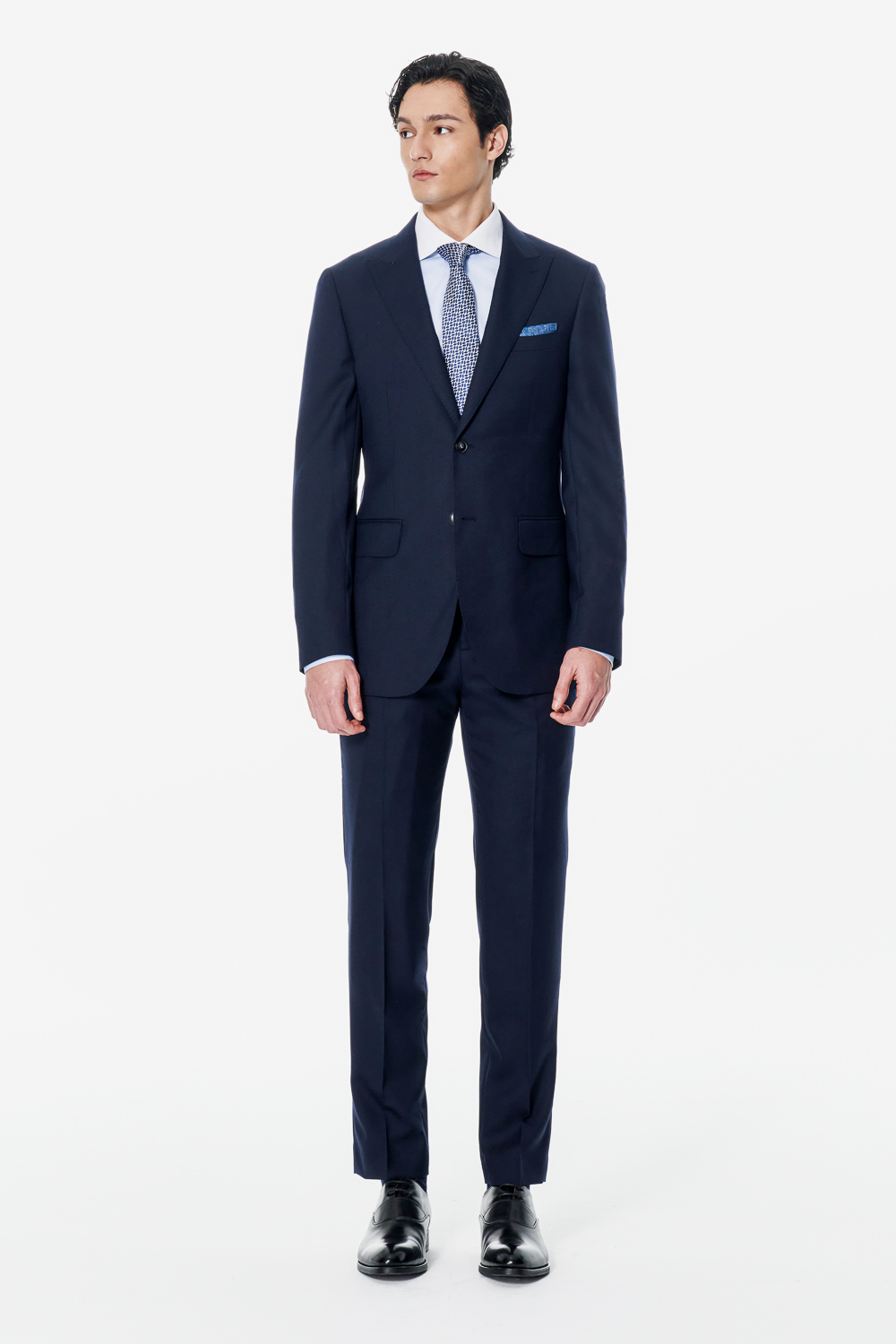 SST&C #Milan Series Midnight Blue Slim Suit | 00012502006_1