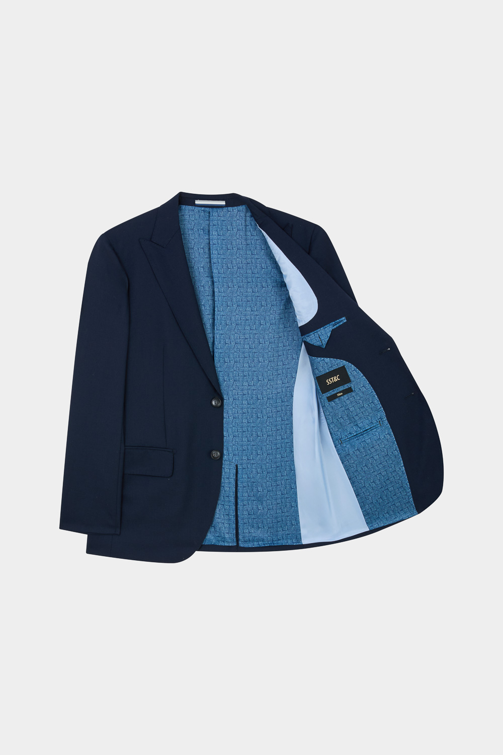 SST&C #Milan Series Midnight Blue Slim Suit | 00012502006_7