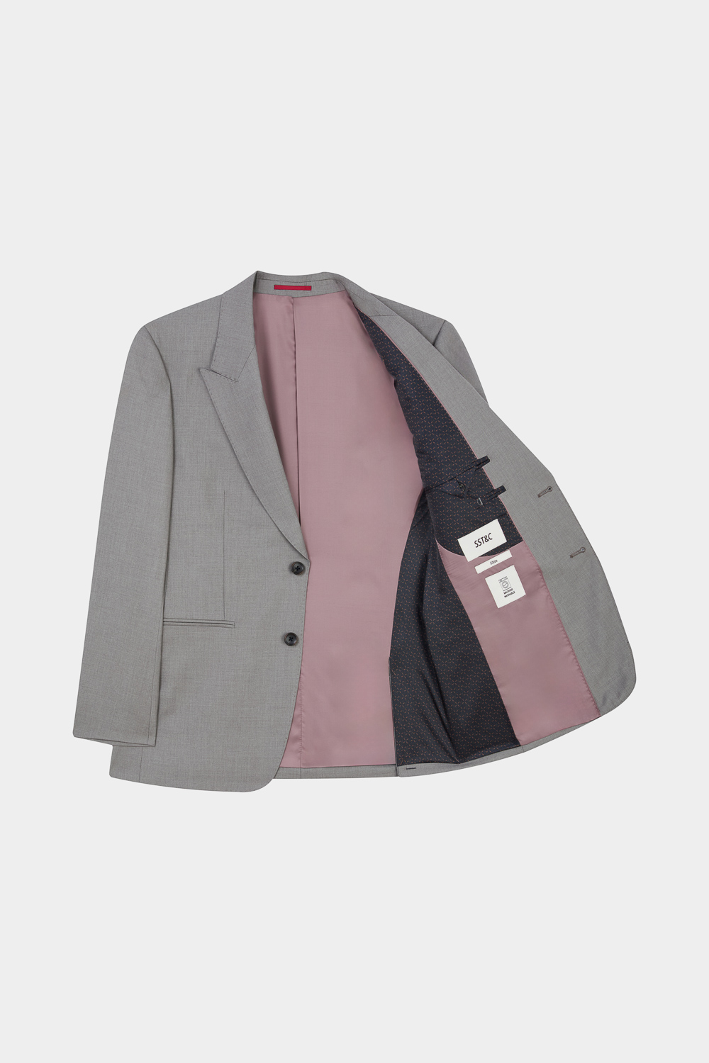 SST&C Taupe Slim Suit | 00012502009_6