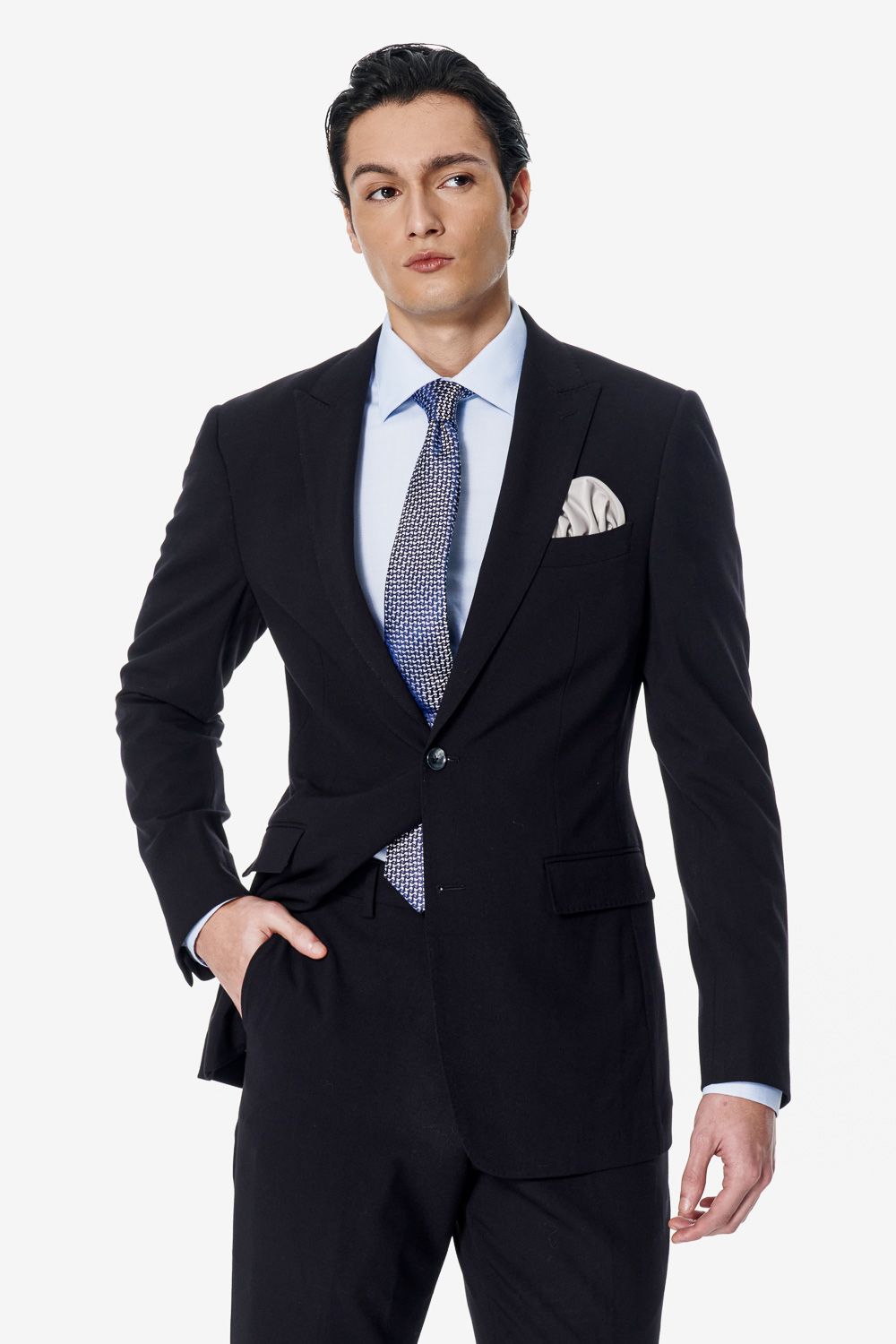 SST&C Black Tailored Suit | 00012502012_0