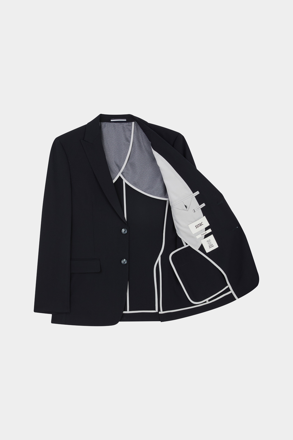 SST&C Black Tailored Suit | 00012502012_7