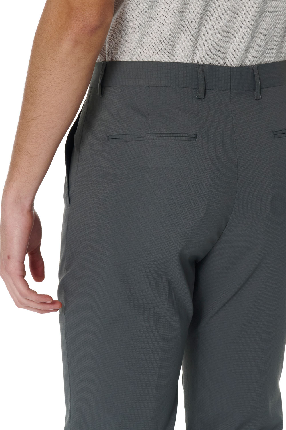SST&C Light Grey Textured Trousers | 00022502002_5