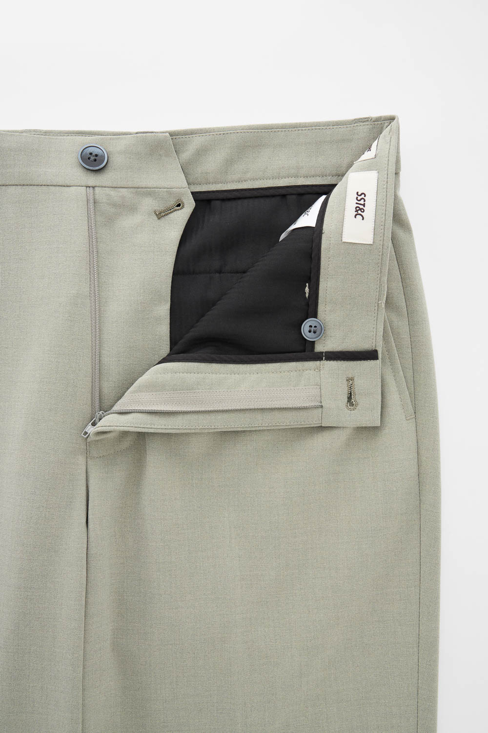 SST&C Lake Green Textured Trousers | 00022502003_8