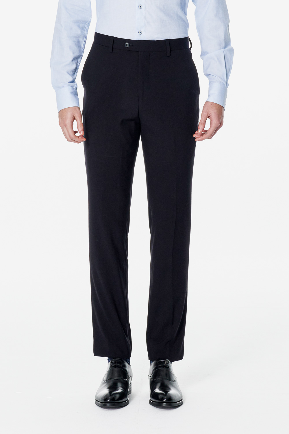 SST&C Black Tailored Trousers | 00022502012_0