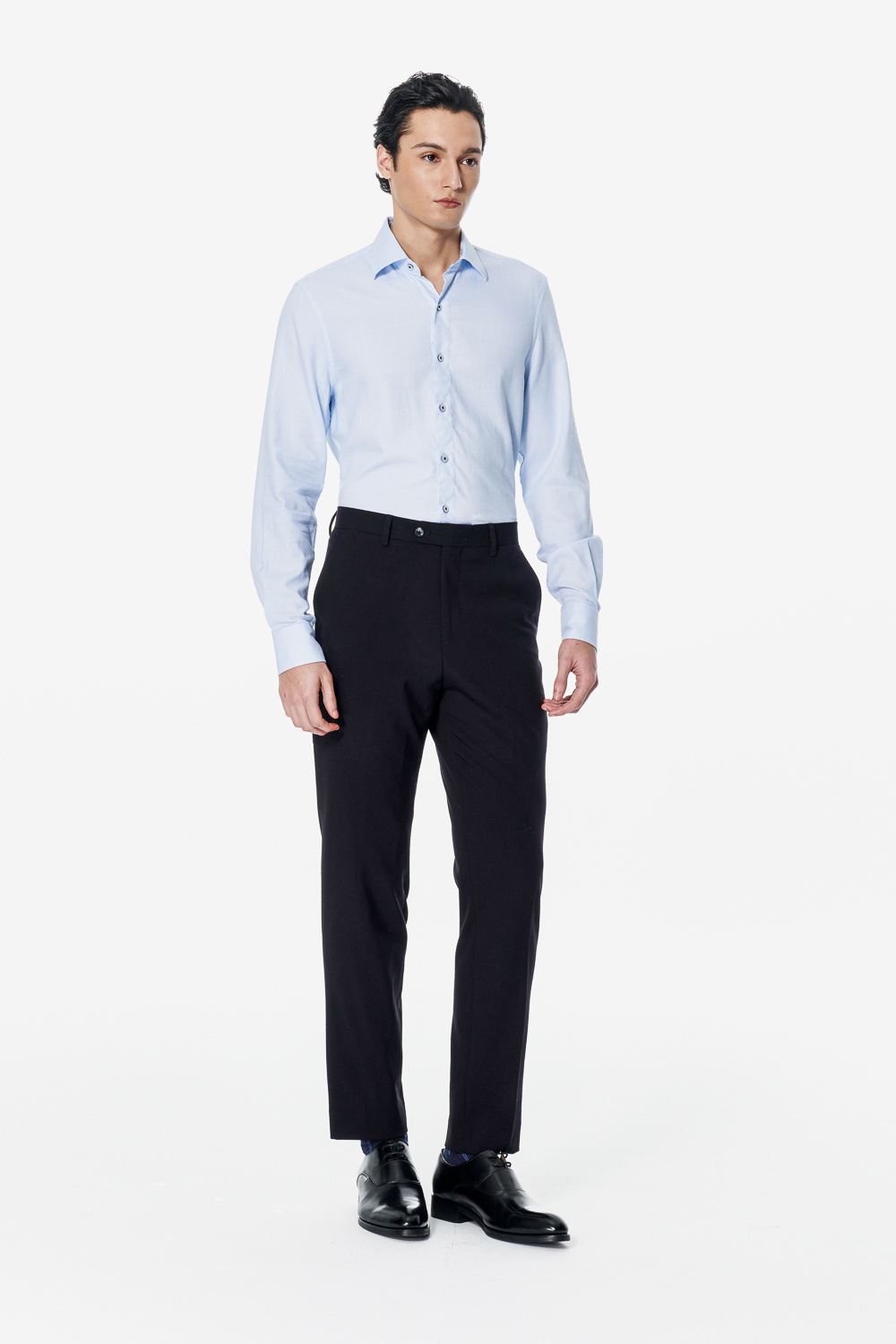 SST&C Black Tailored Trousers | 00022502012_1
