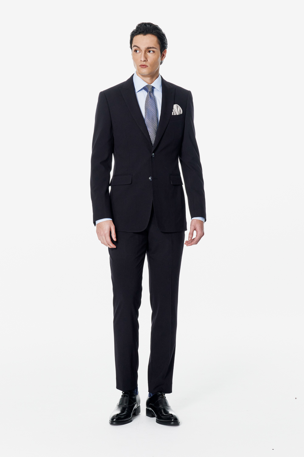 SST&C Black Tailored Trousers | 00022502012_2
