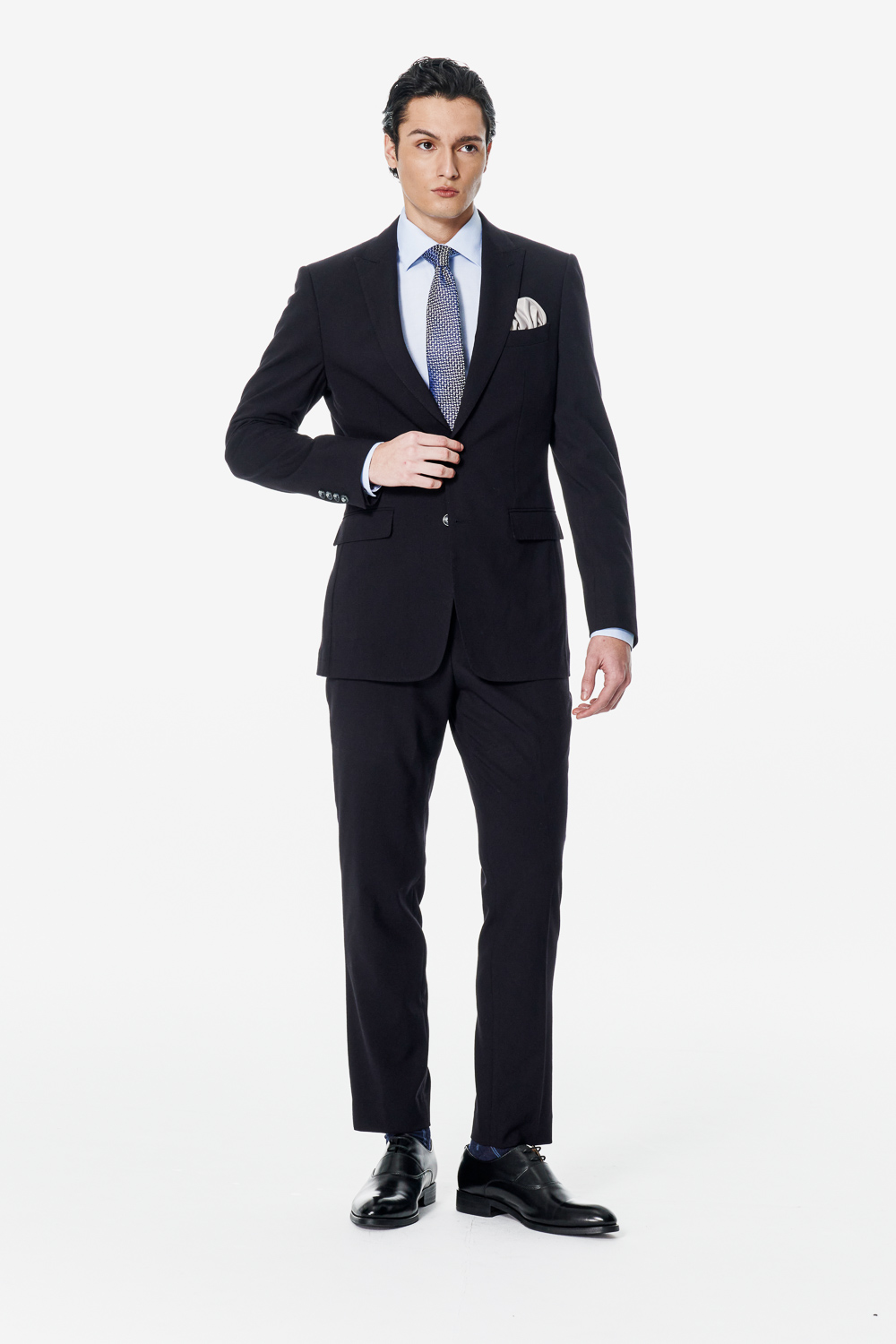 SST&C Black Tailored Trousers | 00022502012_3