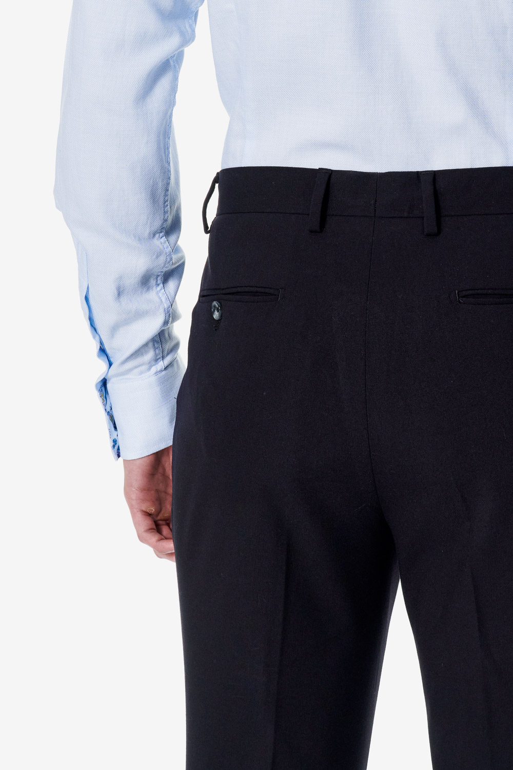 SST&C Black Tailored Trousers | 00022502012_5