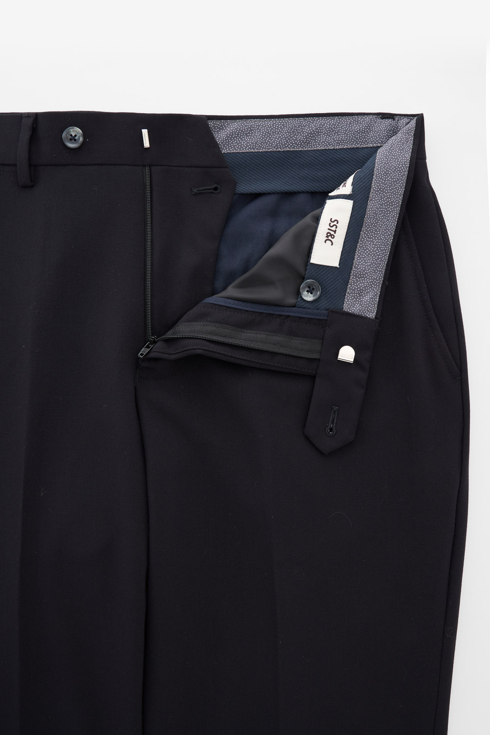 SST&C Black Tailored Trousers | 00022502012_7