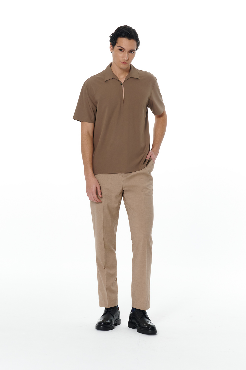 SST&C Khaki Leisure Trousers | 00022502013_3