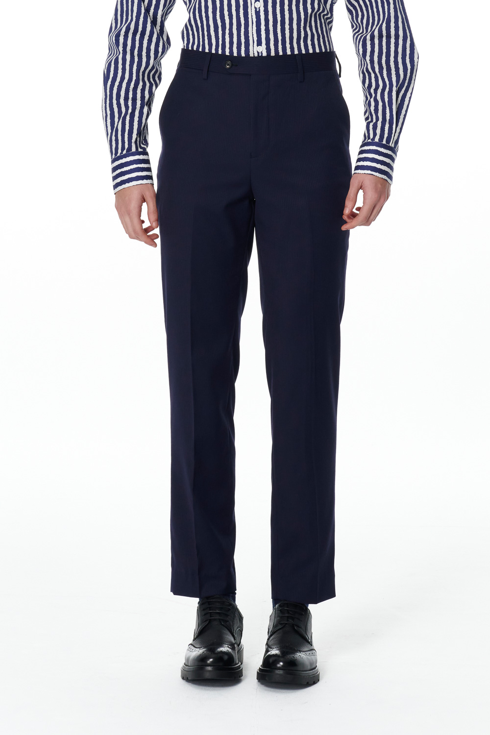 SST&C Shadow Stripe Slim Trousers | 00022502015_0
