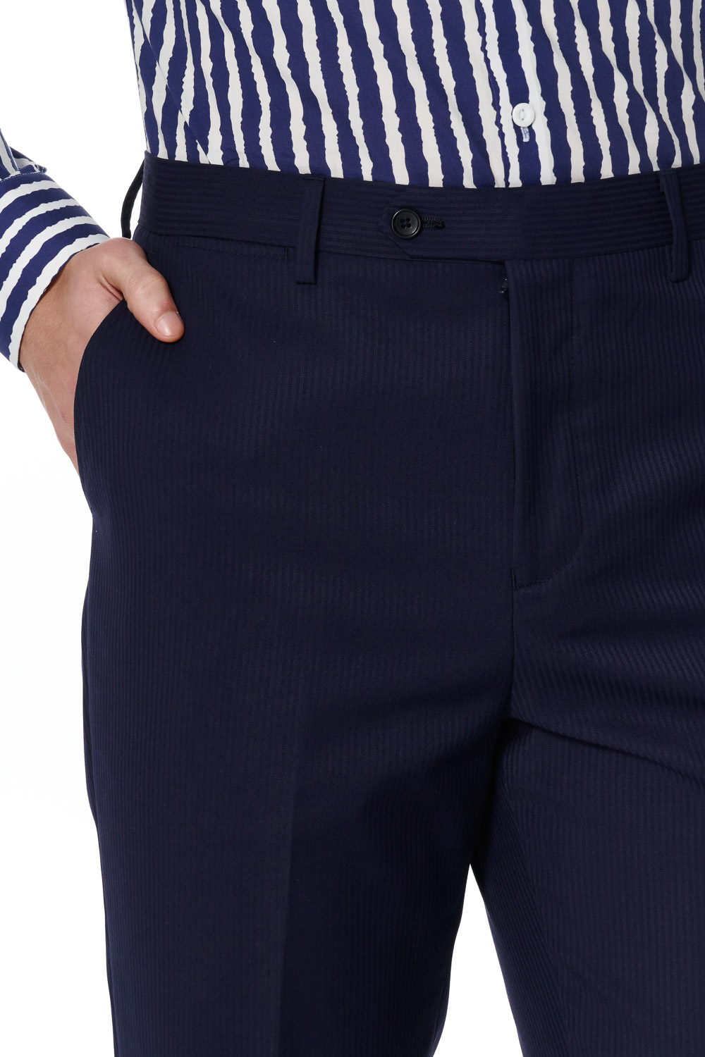 SST&C Shadow Stripe Slim Trousers | 00022502015_4