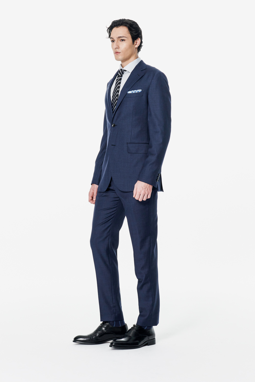 【Customized Pants】SST&C #Milan Series Midnight Blue Slim Trousers | 00022502005_3