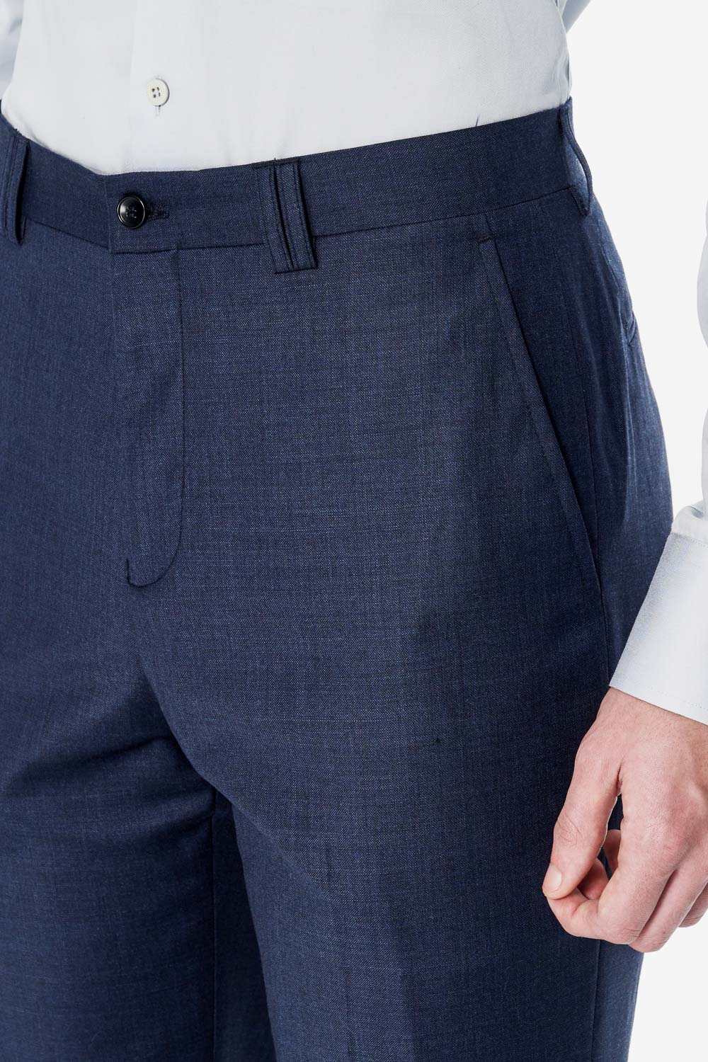 【Customized Pants】SST&C #Milan Series Midnight Blue Slim Trousers | 00022502005_4