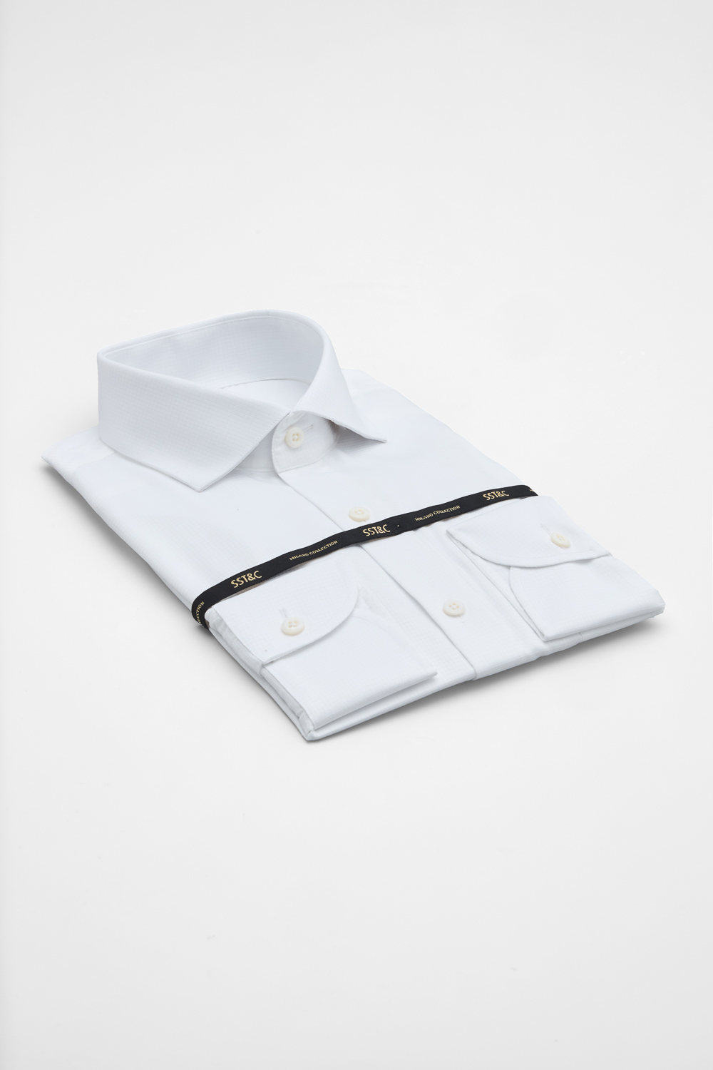 SST&C #Milan Series White Check Classic Shirt | 00062502006_5