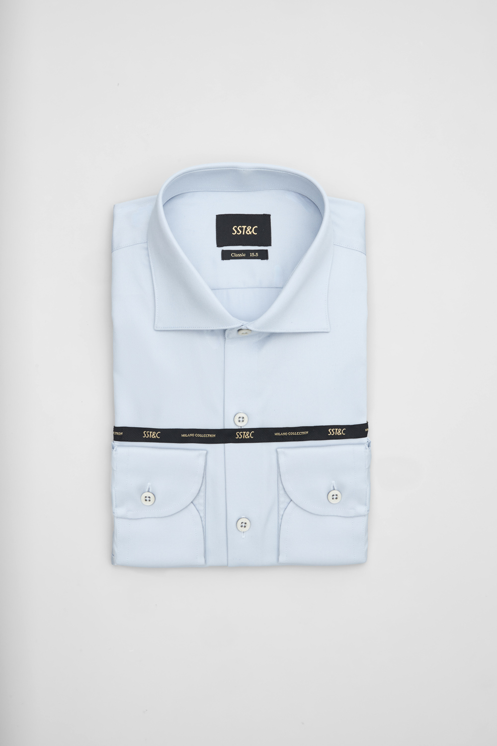 SST&C #Milan Series Light Grey Classic Shirt | 00062502007_5