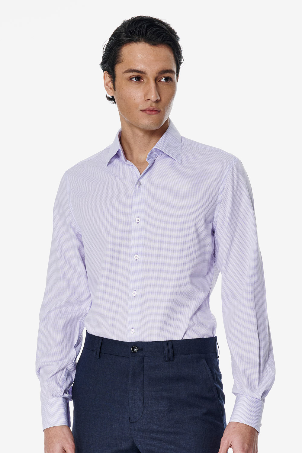 SST&C Dot And Grid Slim Fit Shirt | 00062502022_0