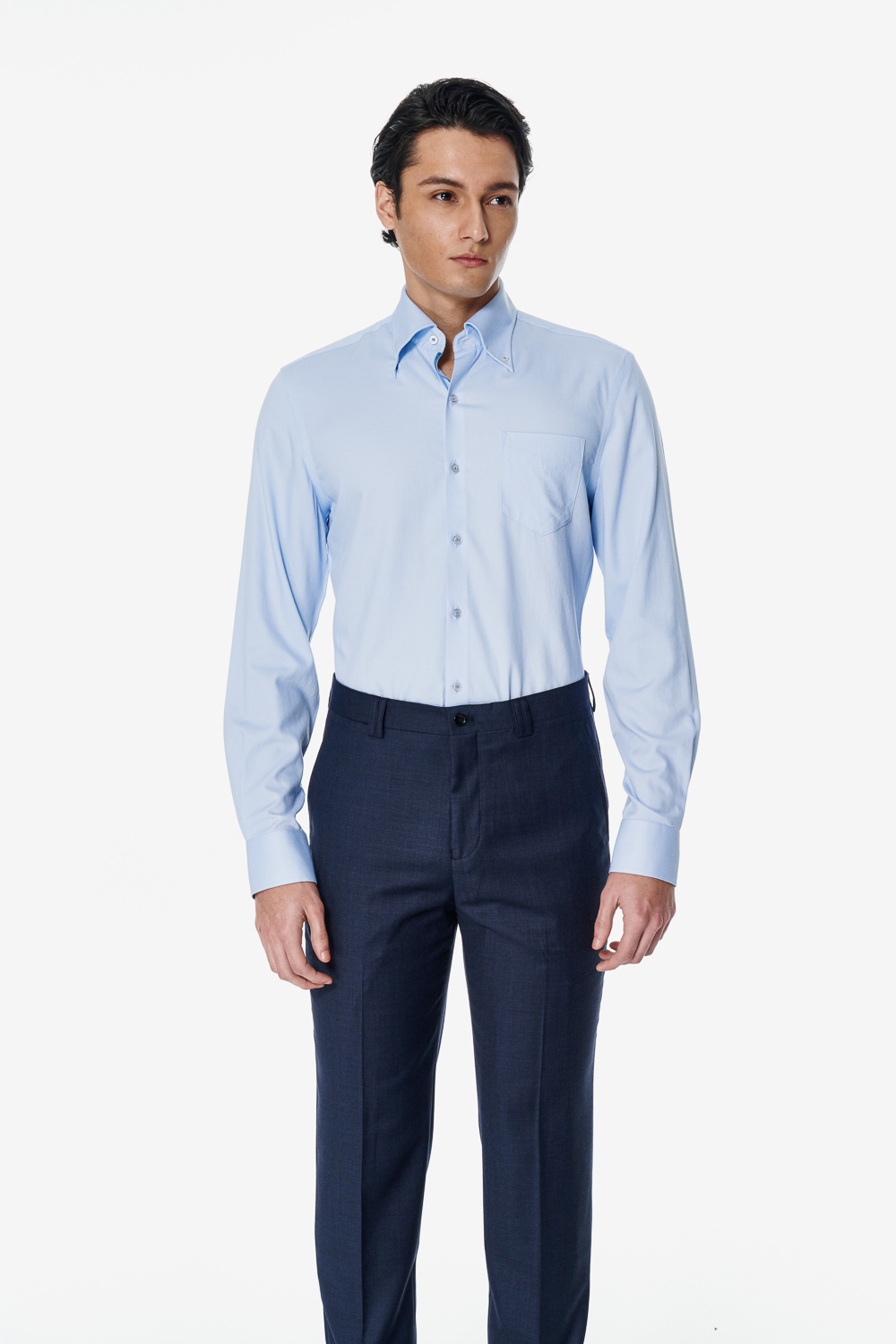 SST&C Light Blue Slim Fit Shirt | 00062502023_1