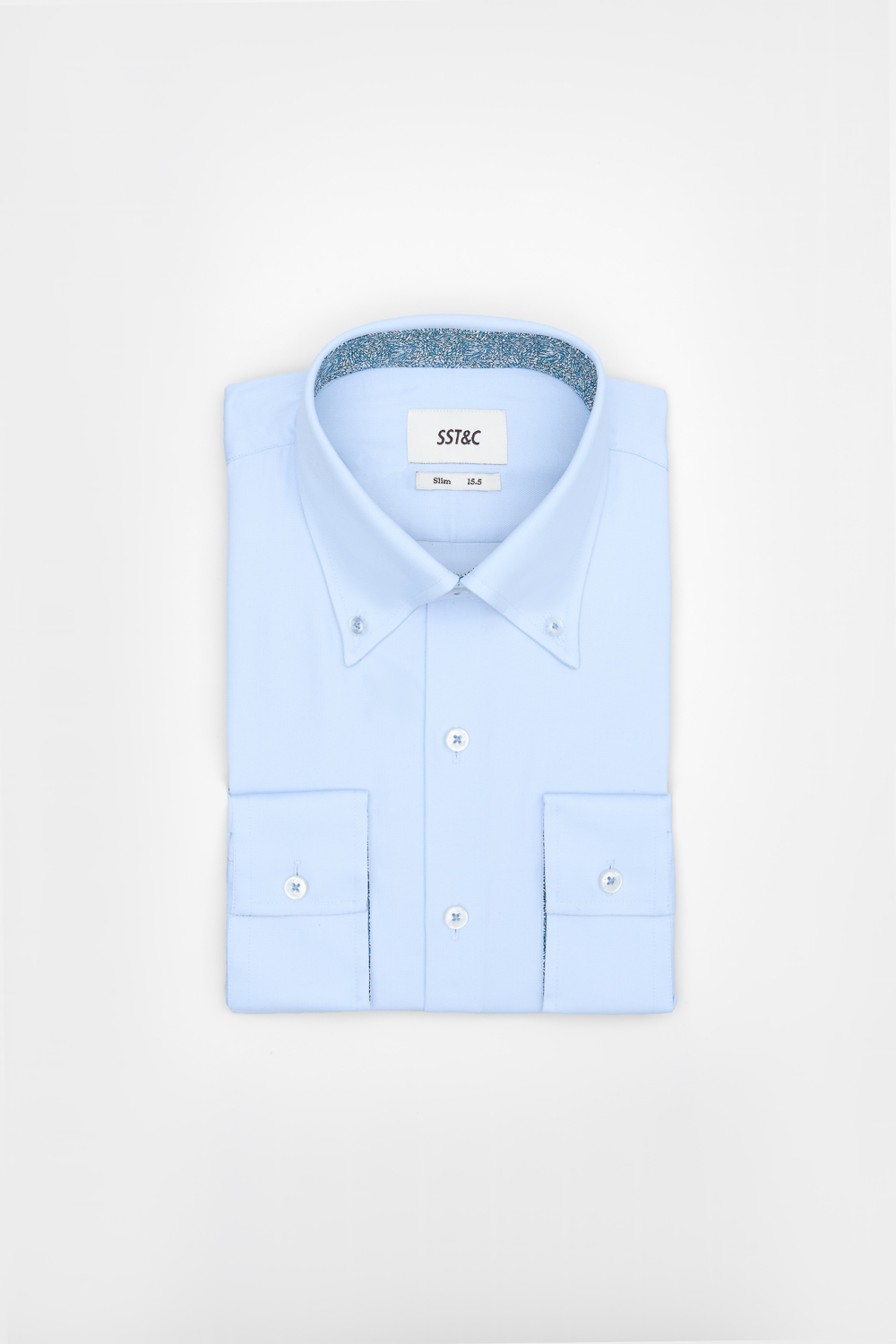 SST&C Light Blue Slim Fit Shirt | 00062502023_4