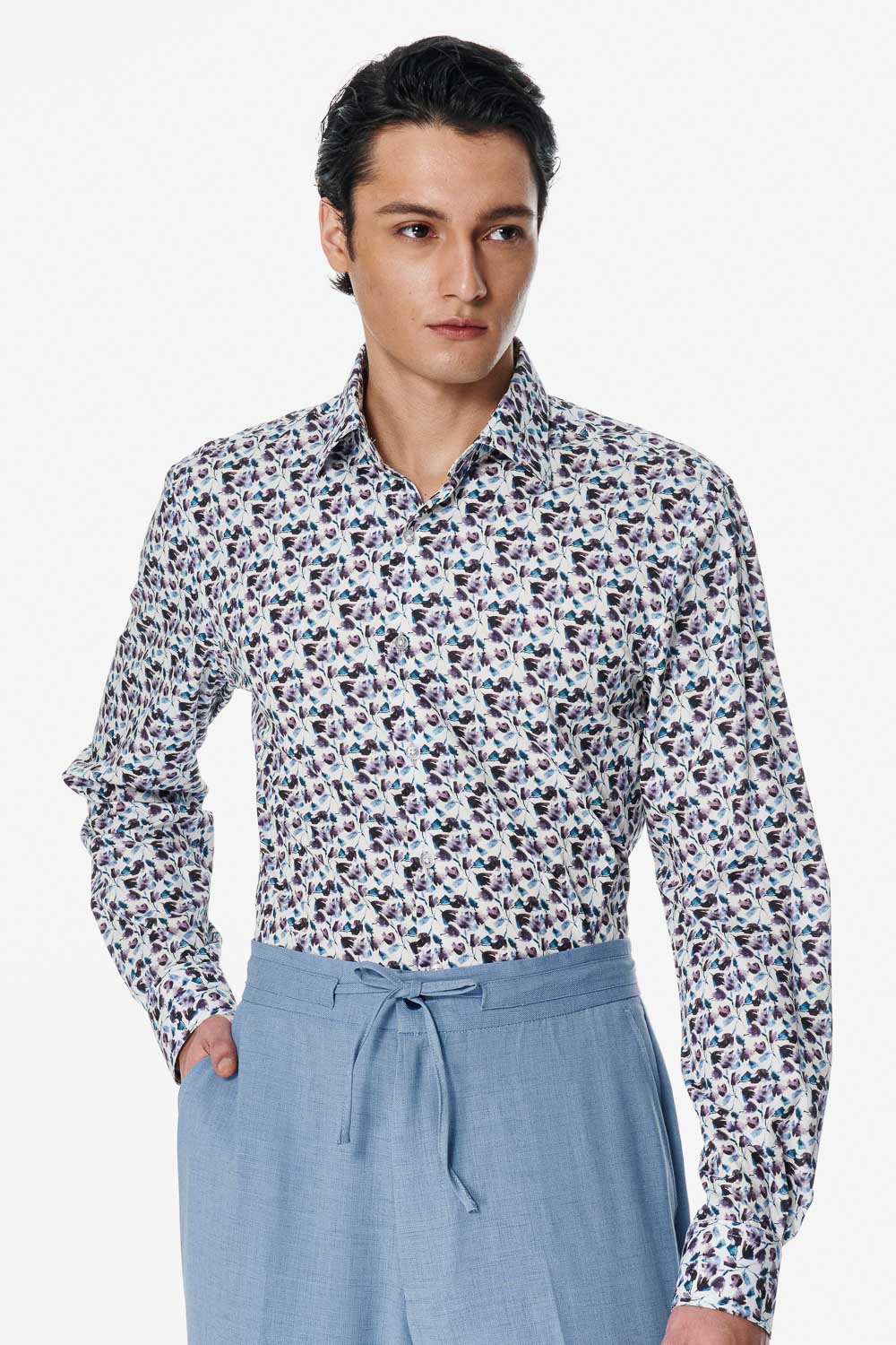 SST&C Watercolor Flower Classic Fit Shirt | 00062502027_0