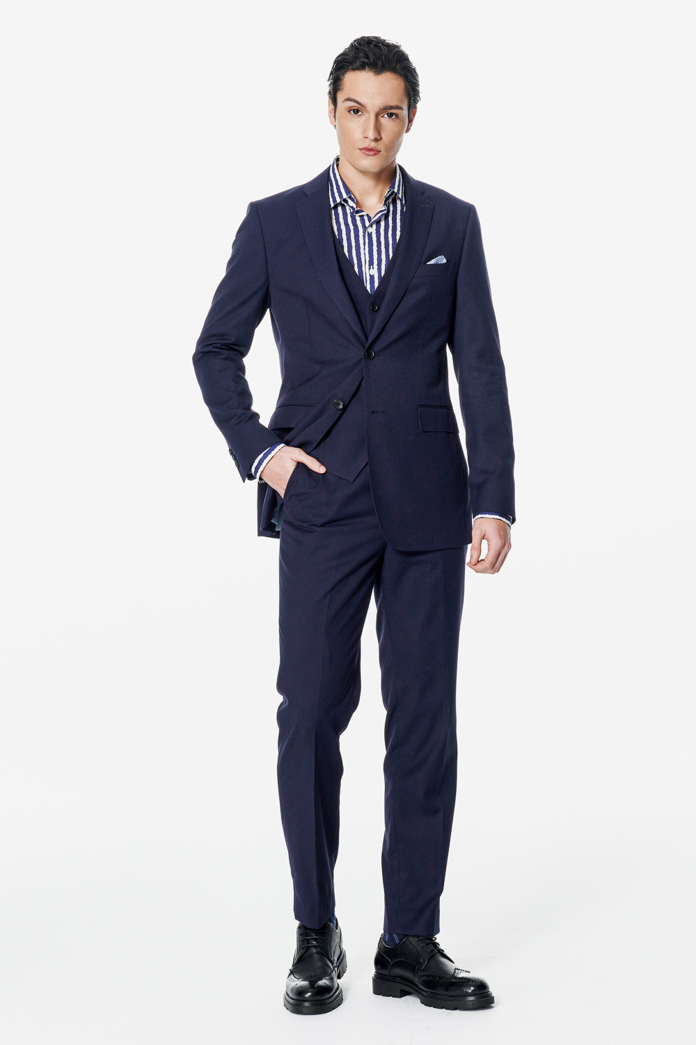 SST&C Breton Stripes Classic Fit Shirt | 00062502028_2