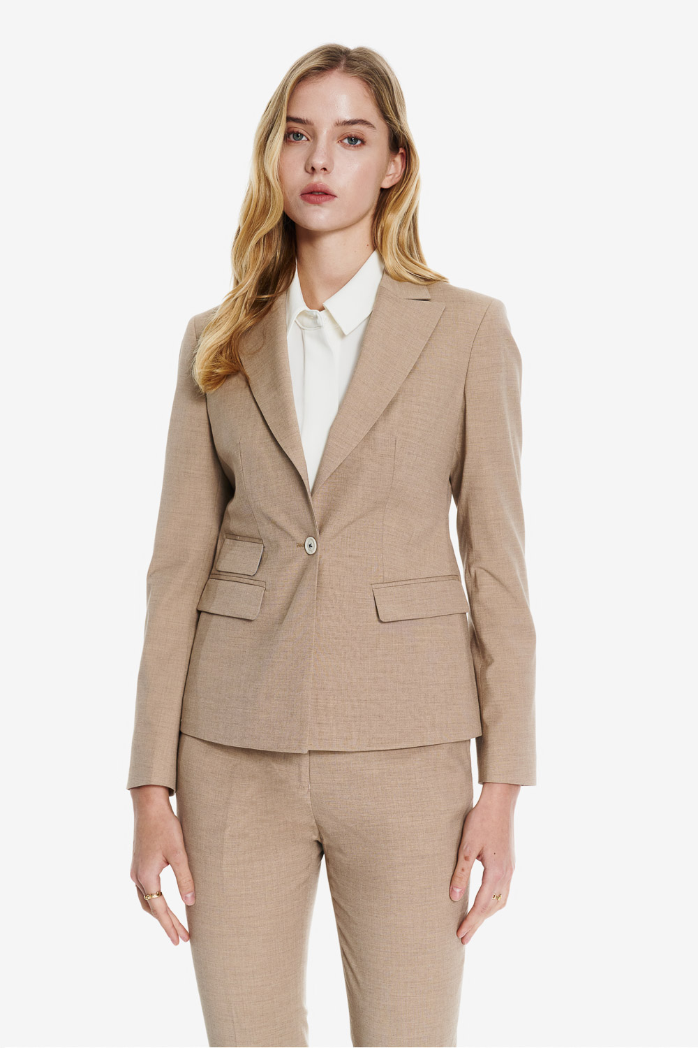 SST&C Khaki Slim Fit Suit | 01012502002_0
