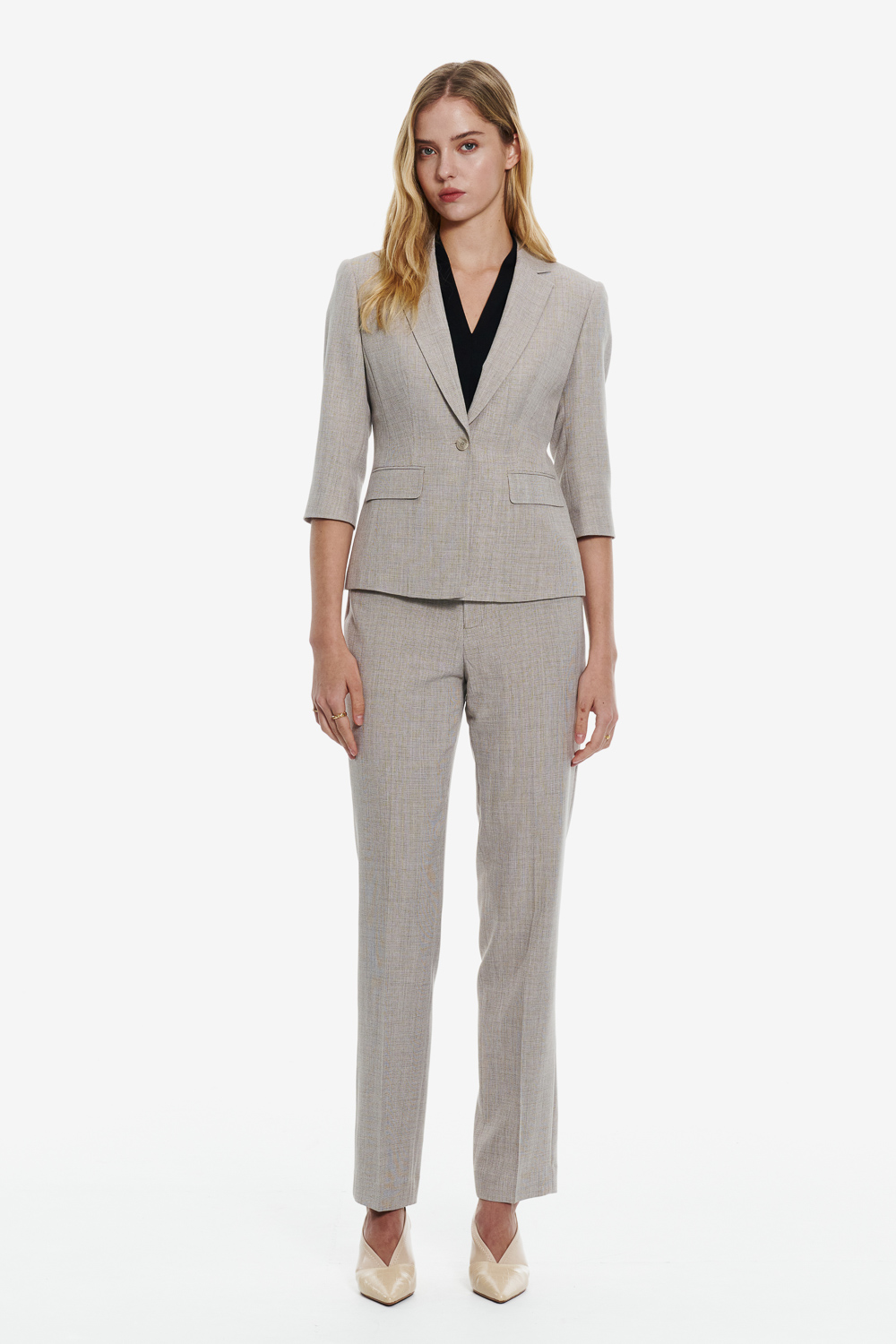 SST&C Brown Slim Fit Suit | 01012502004_1