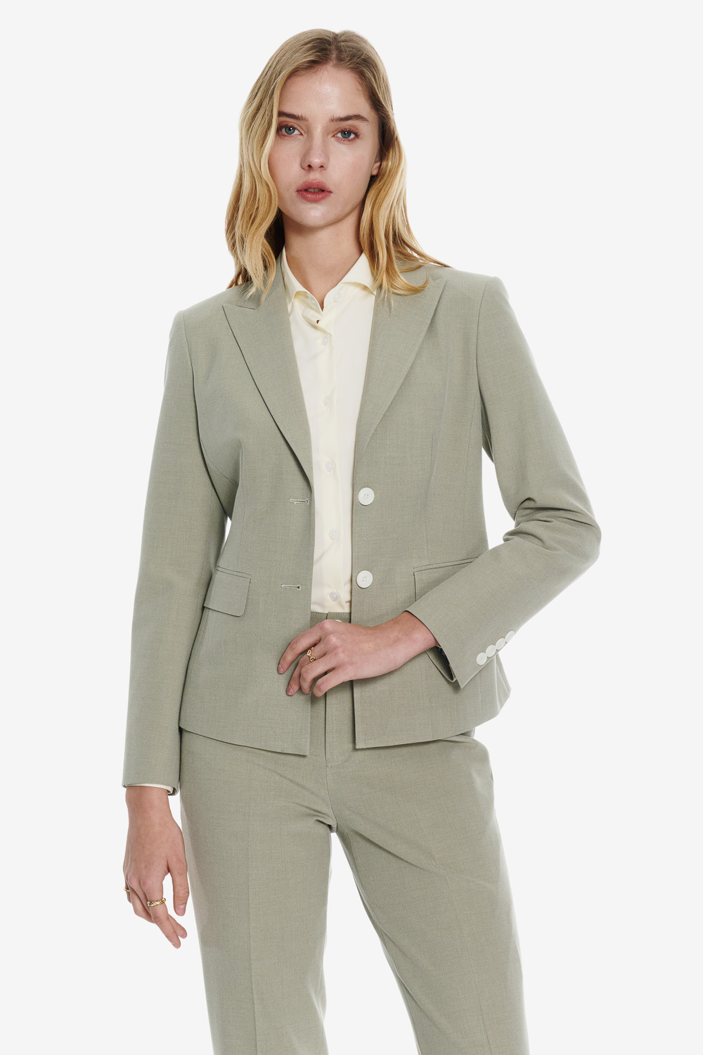 SST&C Lake Green Slim Fit Suit | 01012502007_0