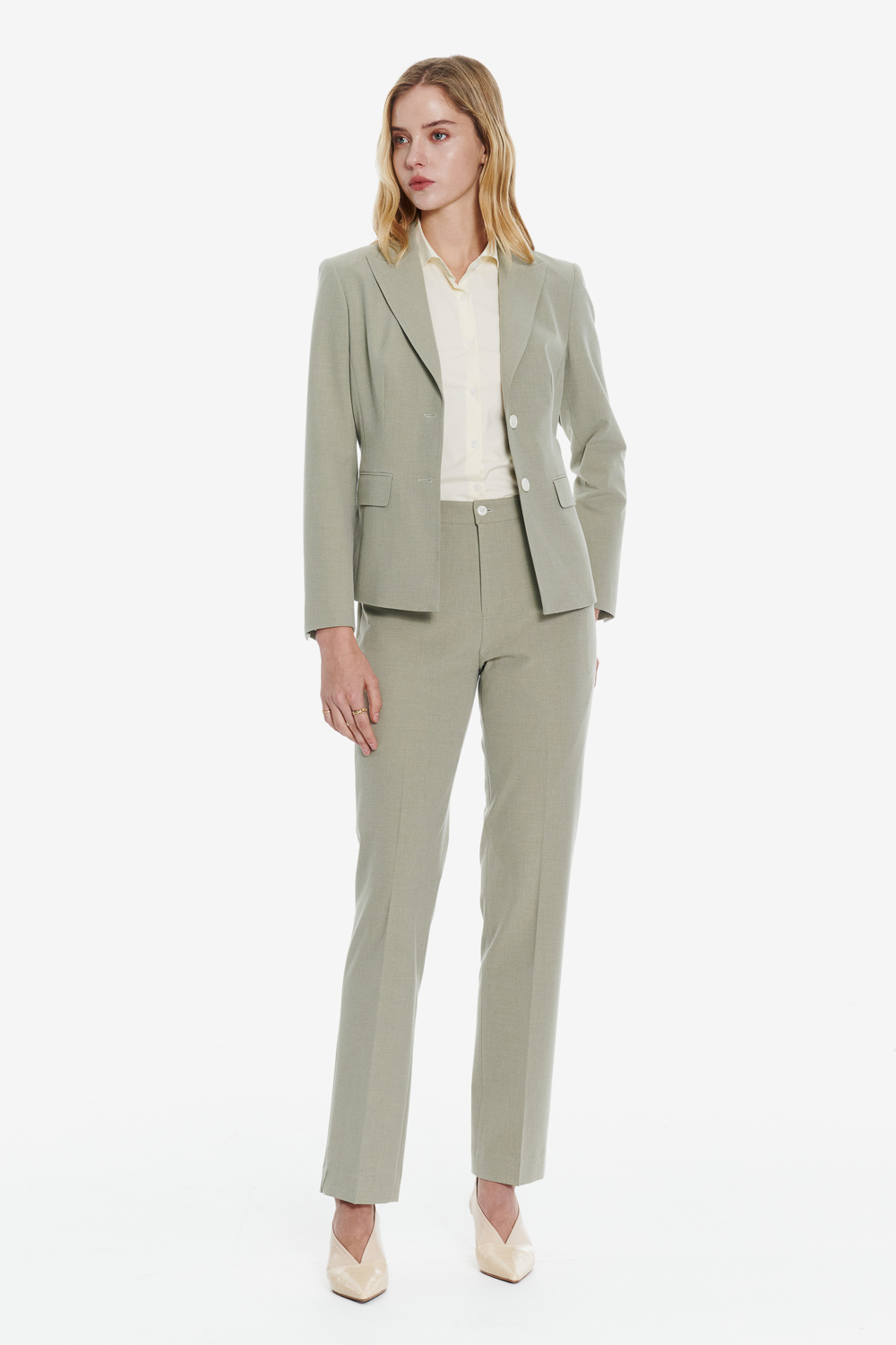 SST&C Lake Green Slim Fit Suit | 01012502007_1