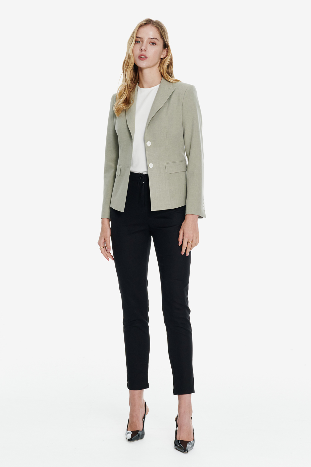 SST&C Lake Green Slim Fit Suit | 01012502007_2