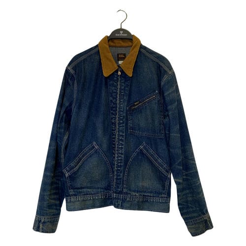 【京站時尚廣場店】RRL/牛仔外套/S/271-JCorduroy-CollarDenimJa