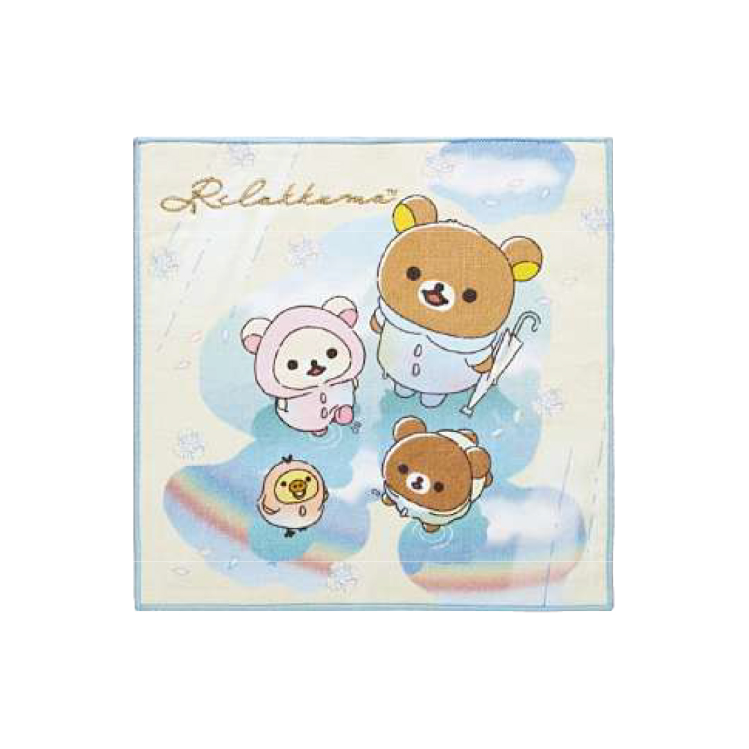 【Rilakkuma/拉拉熊】雨過天晴系列方巾(全兩款)_1