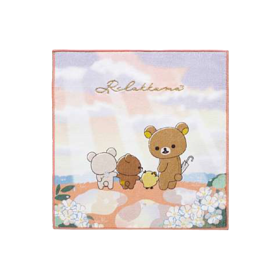 【Rilakkuma/拉拉熊】雨過天晴系列方巾(全兩款)_2