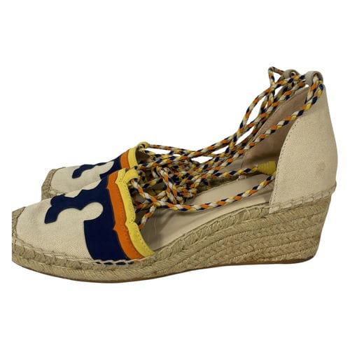 【環球板橋車站店】TORY BURCH/草編鞋/26cm/