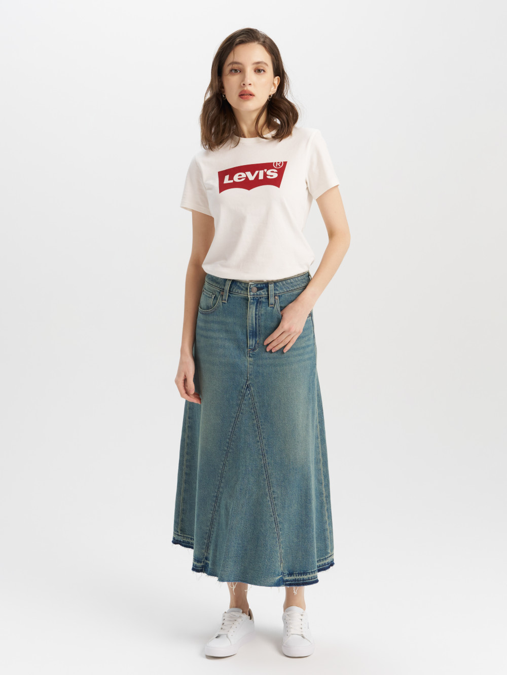 女款 牛仔裙 牛仔長裙 魚尾裙 人氣新品