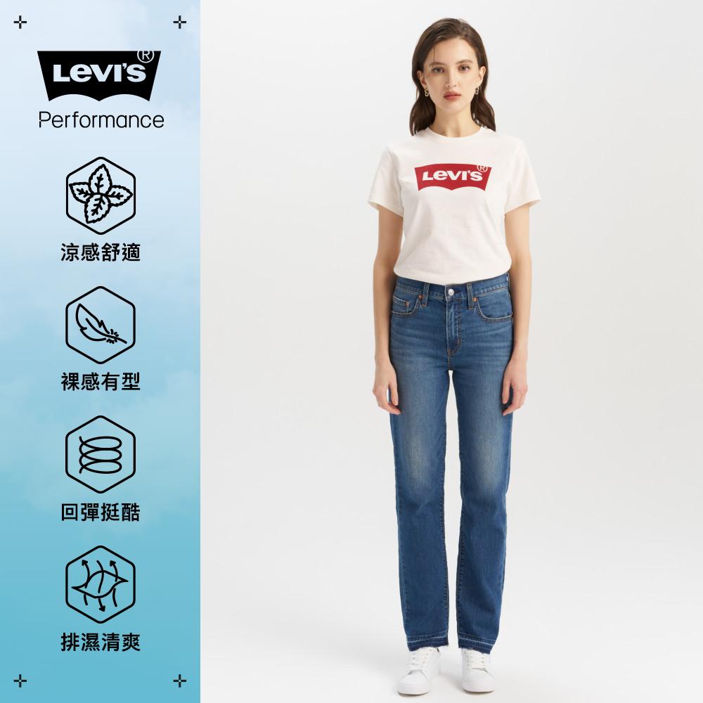 Levi’s® 724™ 女款 高腰直筒牛仔褲 Performance Cool 涼感牛仔褲 人氣新品