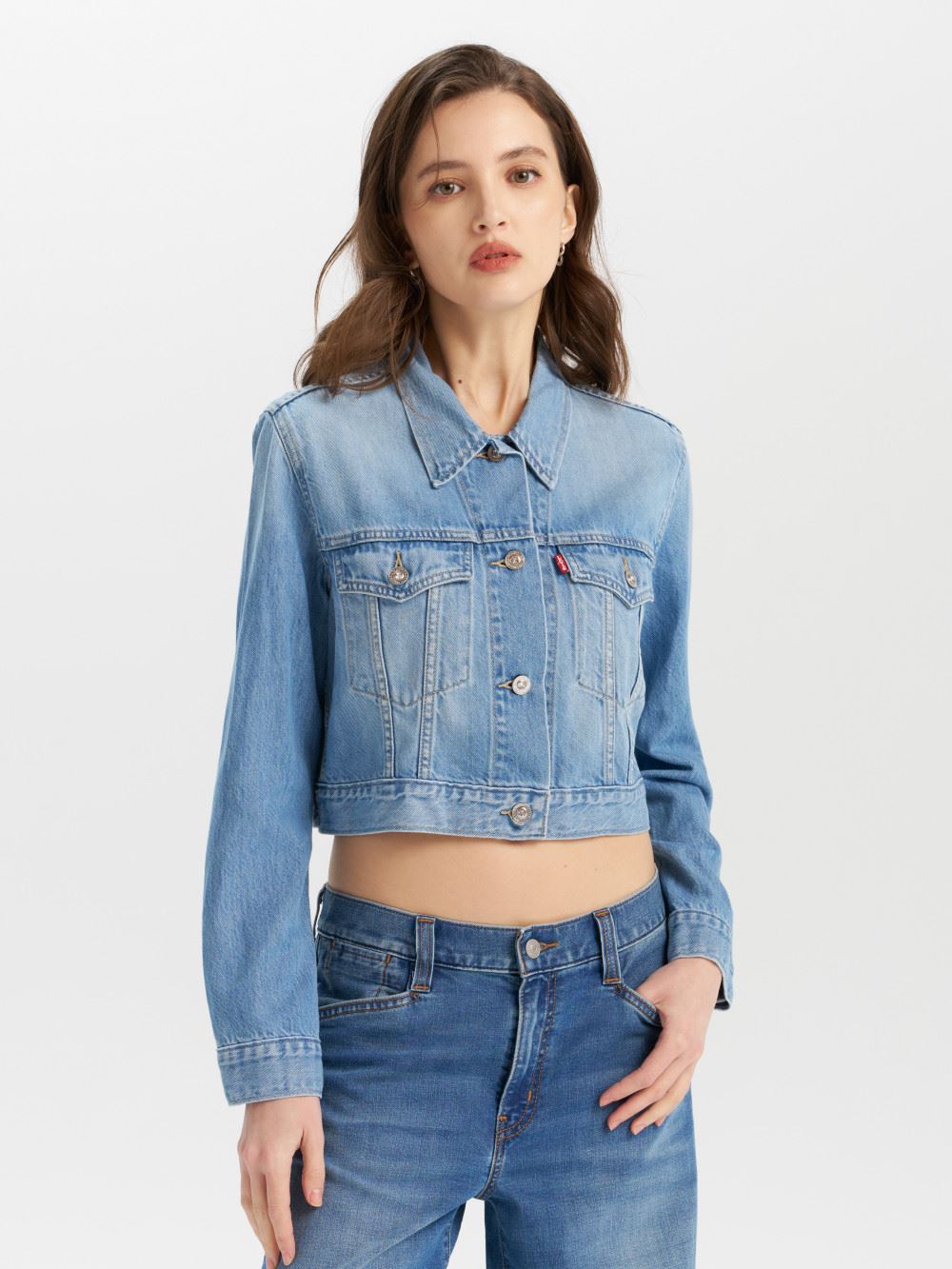 女款 牛仔外套 短版設計 丹寧外套 人氣新品