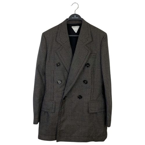 【高雄大遠百店】BOTTEGA VENETA/Pea coat翻領雙排釦大衣/40/769454 V3PI0