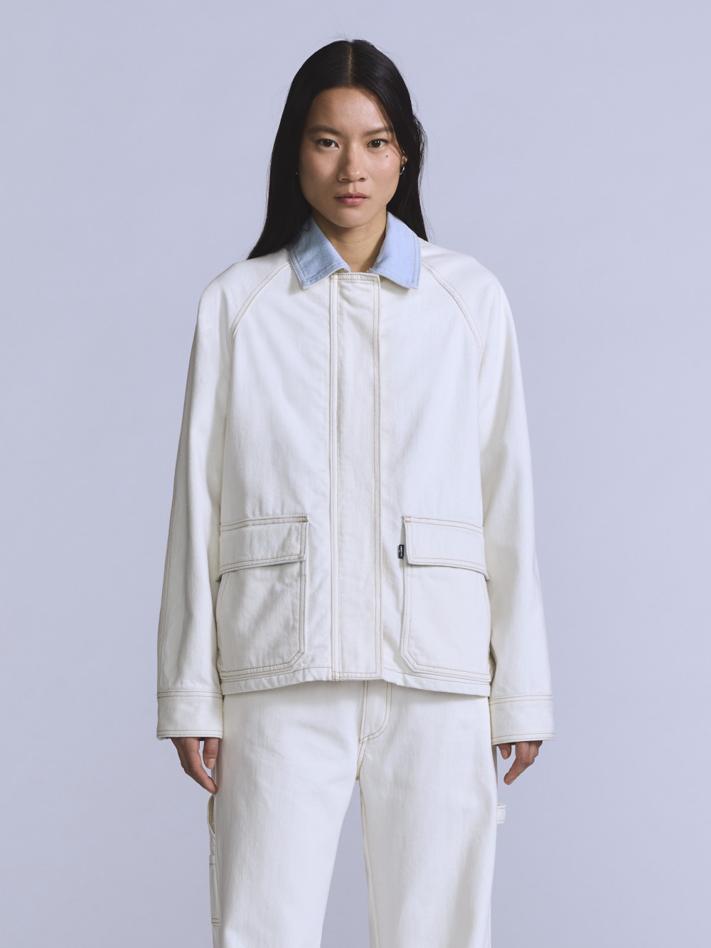 Levi’s® BLUETAB™ 女款 翻領丹寧牛仔雙口袋牛仔夾克 / 外套 人氣新品