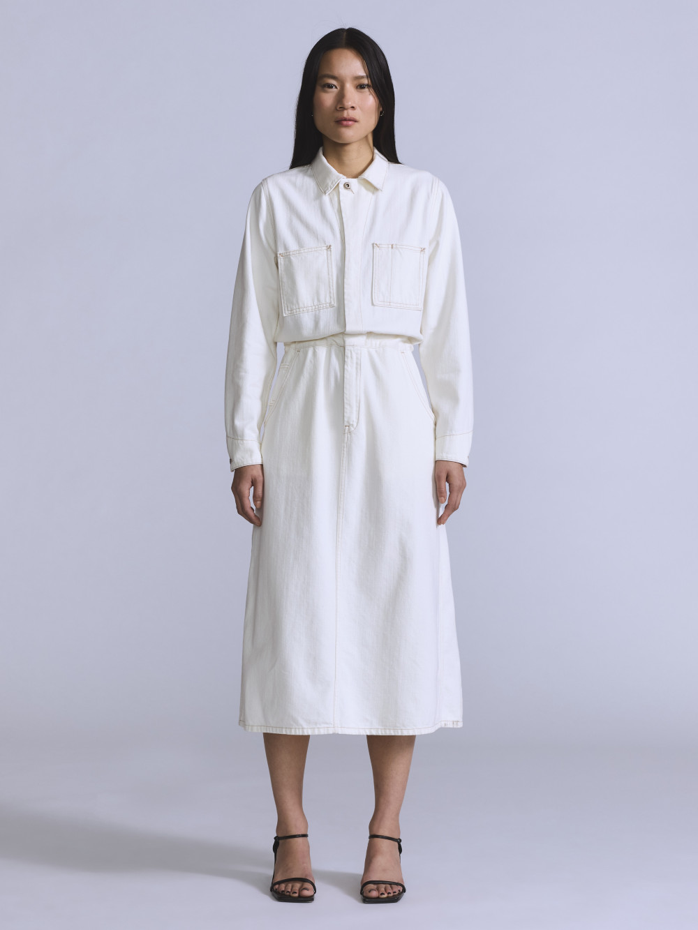 BLUETAB™ 女款 丹寧牛仔連身長袖洋裝 人氣新品