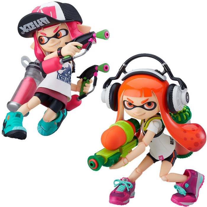 [再販] Good Smile figma 400-DX 斯普拉遁 Splatoon 女孩 DX版 可動完成品_0