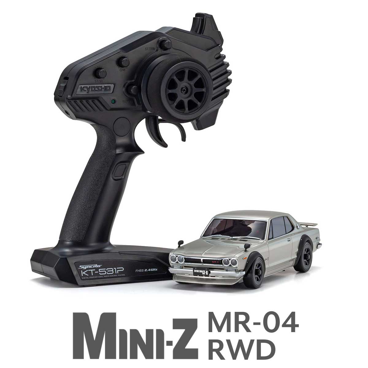 32359S MINI-Z RWD MR-04 readyset NISSAN SKYLINE 2000GT-R (KPGC10) Tuned Ver. Silver_0