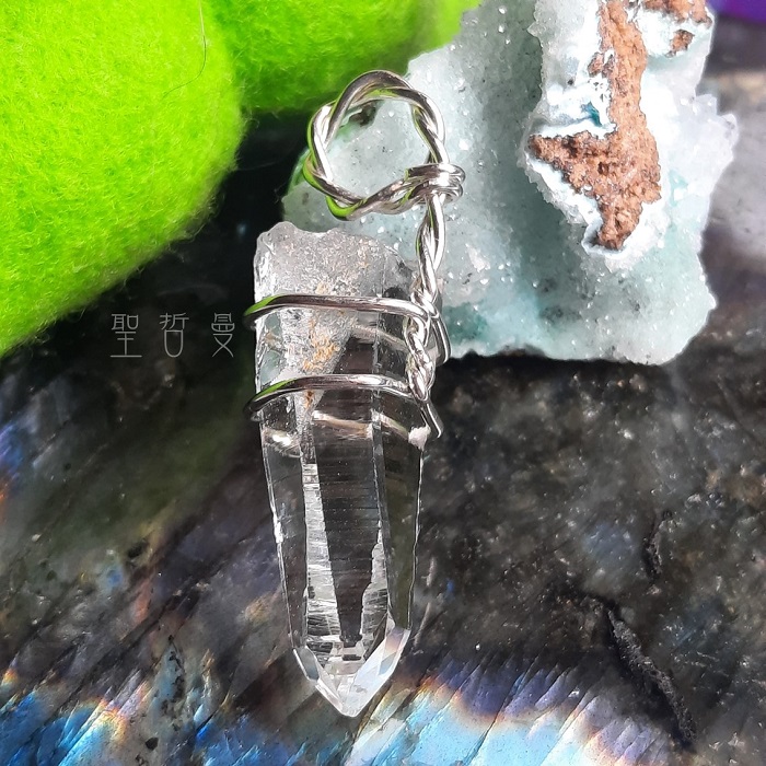 【土桑精選】哥雷精靈編織墜0205-1 項鍊/飾品 白水晶列木里亞水晶/列木尼亞/雷姆尼亞/Lemurian_2