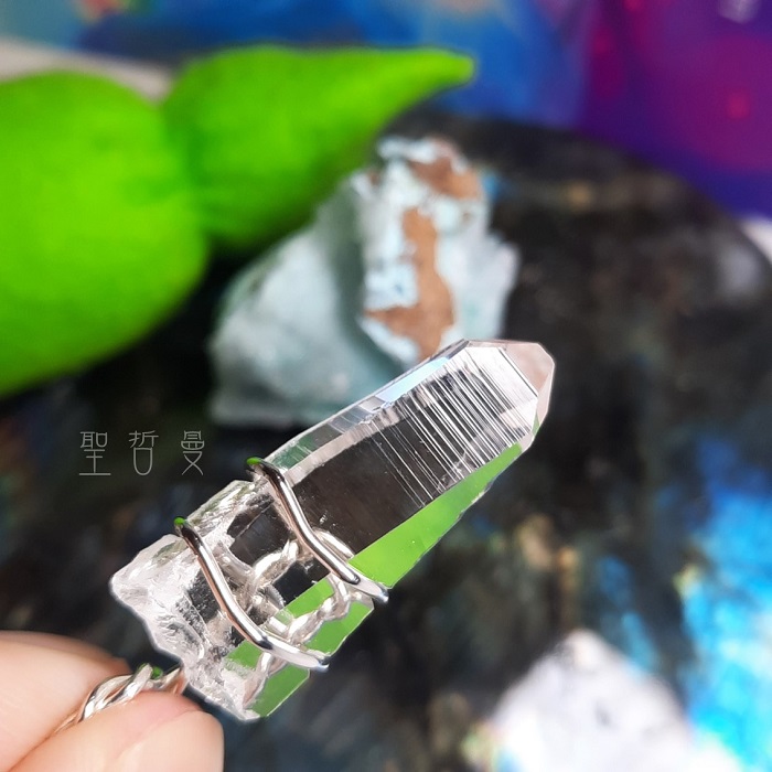【土桑精選】哥雷精靈編織墜0205-1 項鍊/飾品 白水晶列木里亞水晶/列木尼亞/雷姆尼亞/Lemurian_7