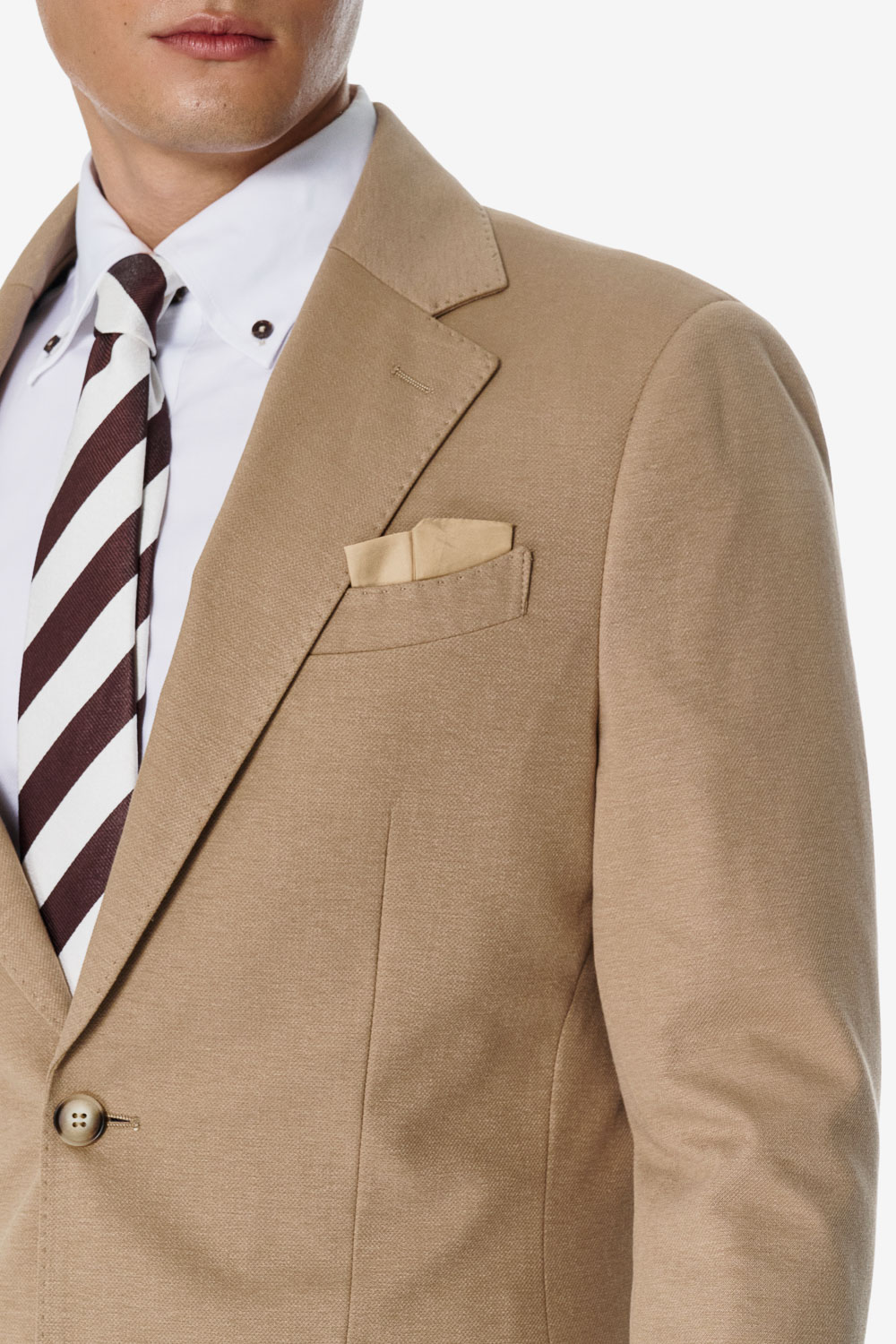 SST&C Khaki Cooling Stretch Knit Blazer | 00112502001_3
