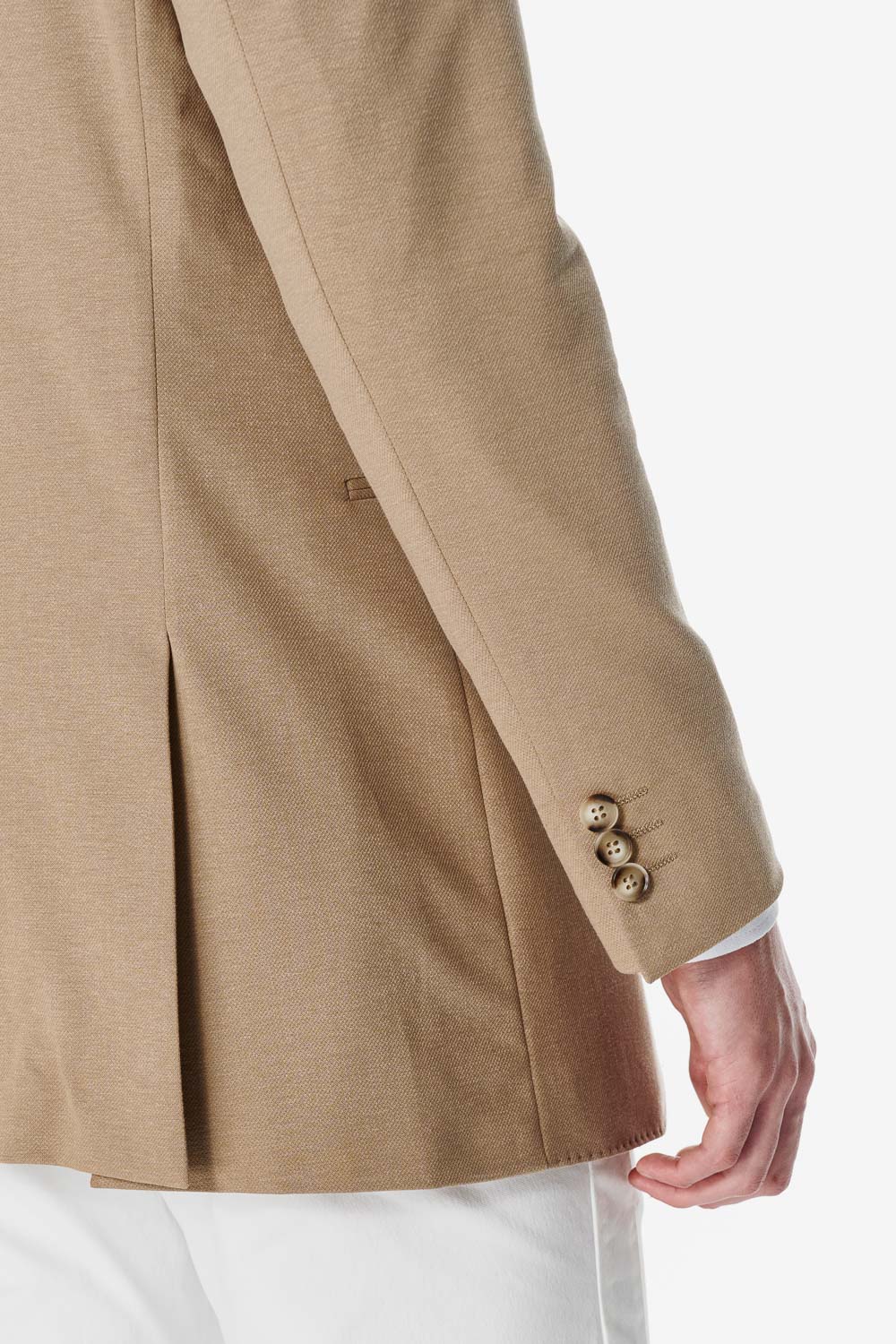 SST&C Khaki Cooling Stretch Knit Blazer | 00112502001_4